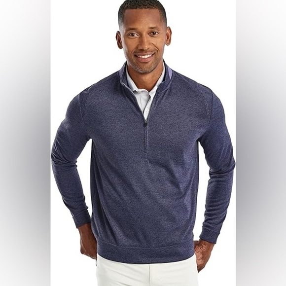Johnnie-O Purple Jam Reflex Prep-Formance 1/4 Zip Pullover M - Picture 1 of 6
